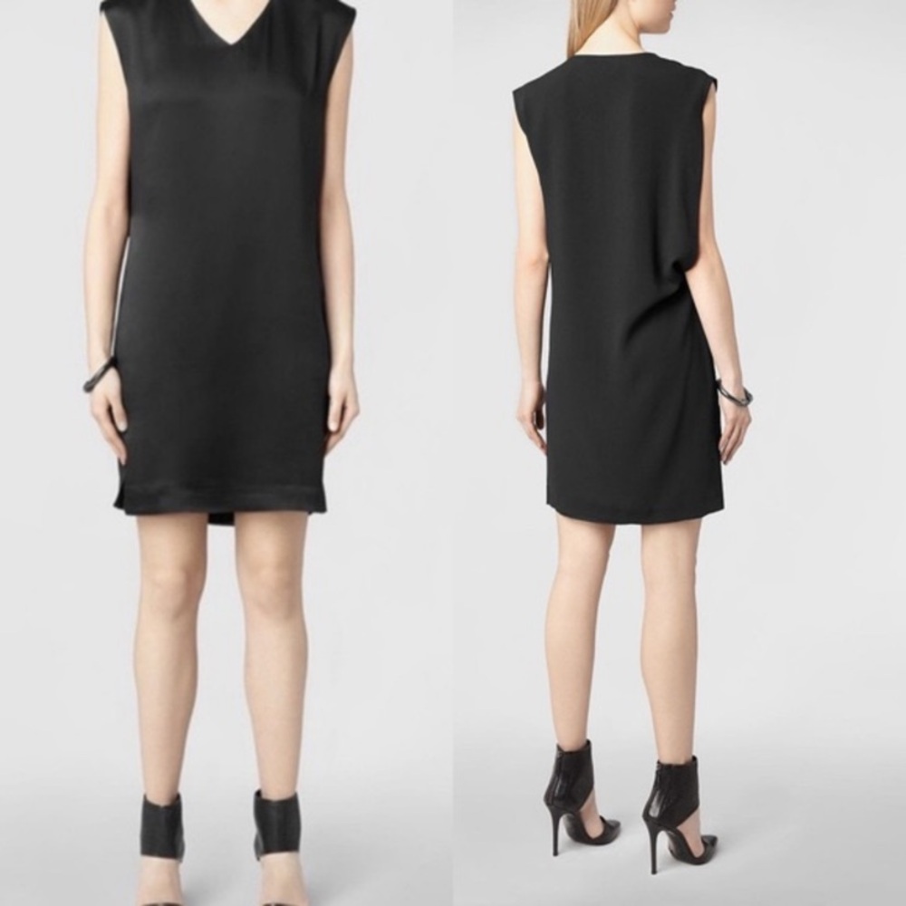 All Saints Velia Dress Black